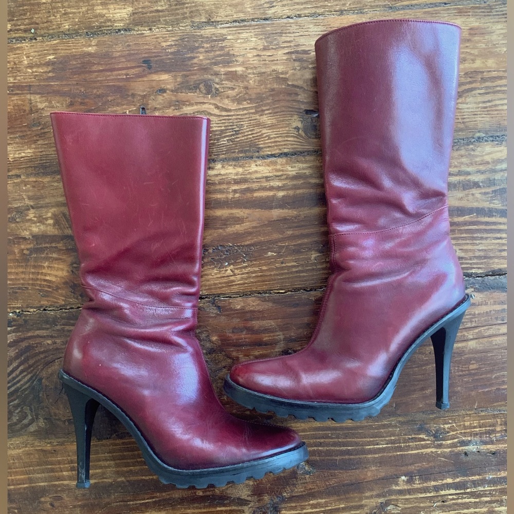 HOT Burgundy stiletto Paruolo boots from Buenos Aires - size 7